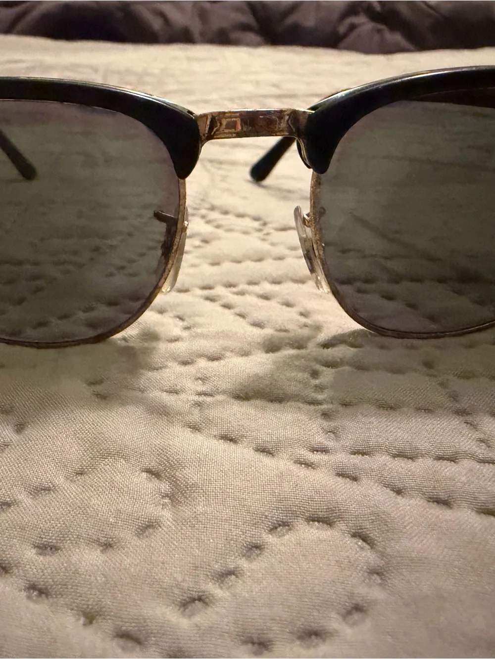 Ray-Ban Clubmaster Sunglasses in Black and Gold